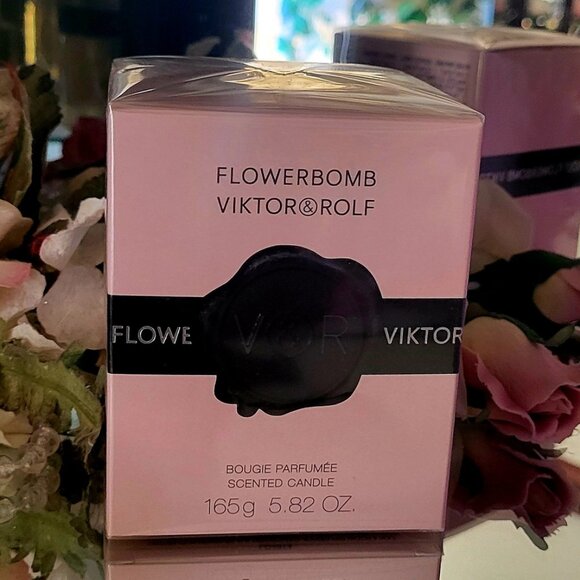 Viktor & Rolf Flowerbomb Bougie Scented Candle 5.8 Oz 165g Large Sealed - Picture 1 of 1